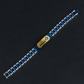 Blue Silver Chain Bracelets LV